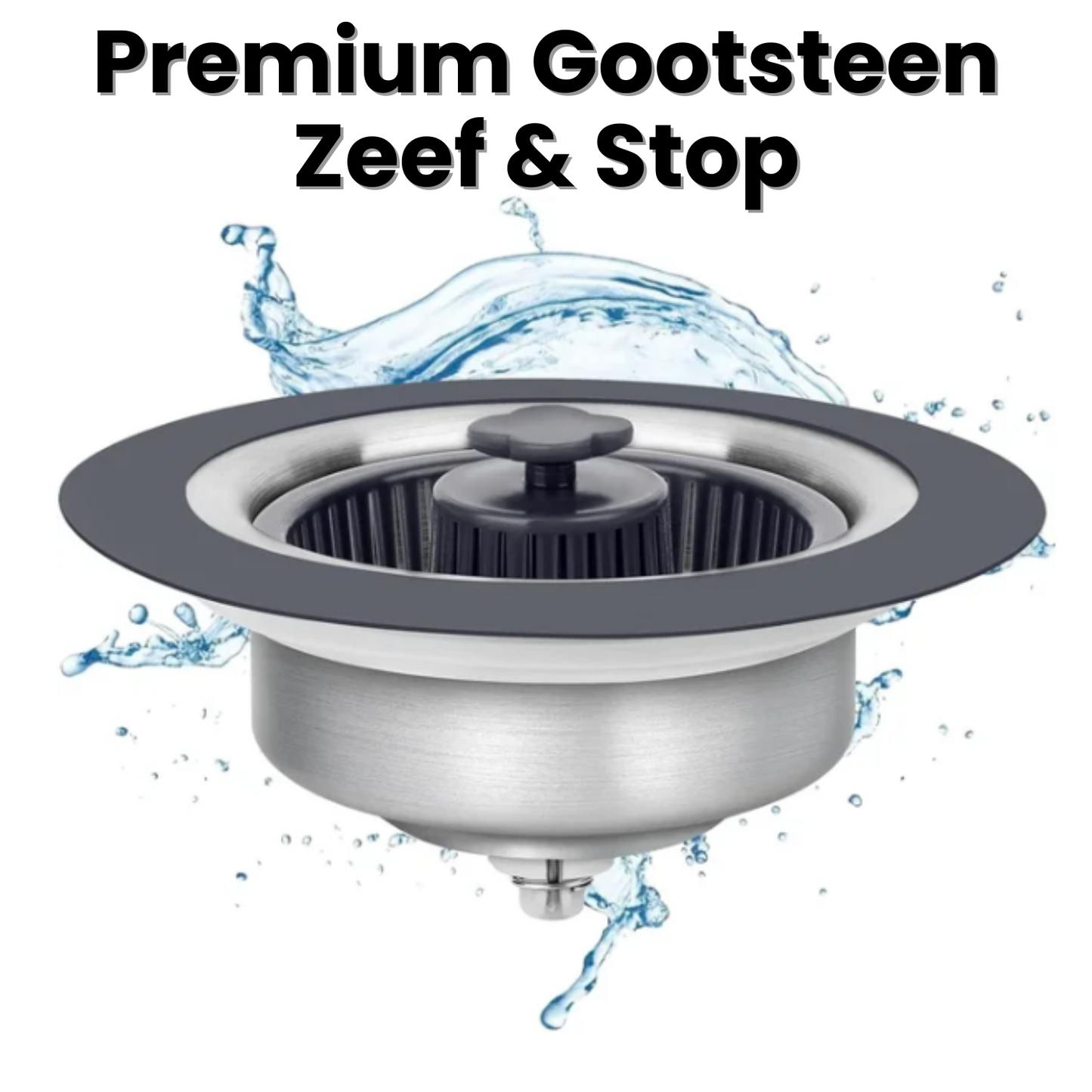 Premium Gootsteen Zeef & Stop