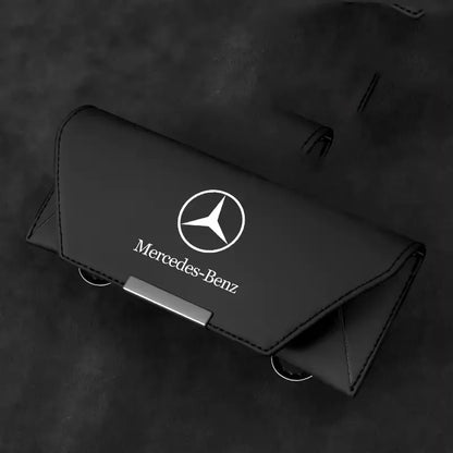 Premium Leren Zonnebrilhouder