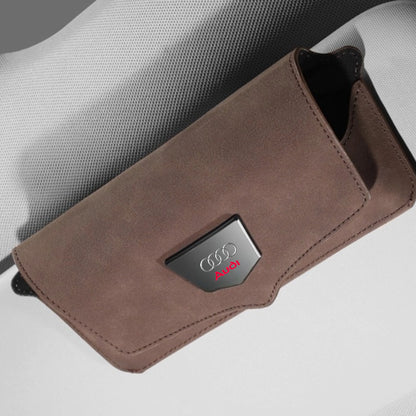 Premium Suède Zonnebrilhouder