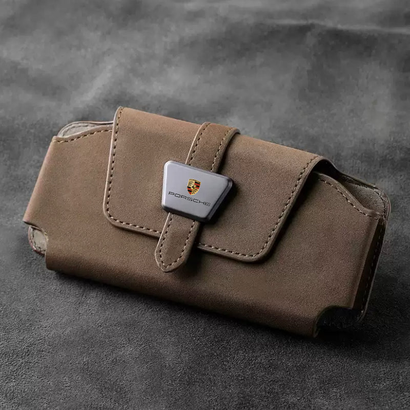 Luxe Suède Zonnebrilhouder