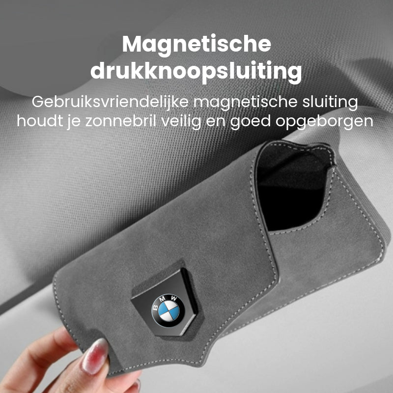 Premium Suède Zonnebrilhouder