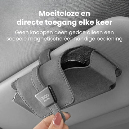 Luxe Suède Zonnebrilhouder