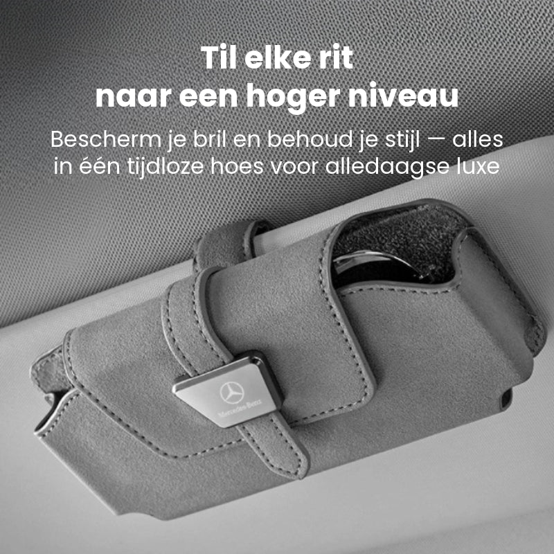 Luxe Suède Zonnebrilhouder