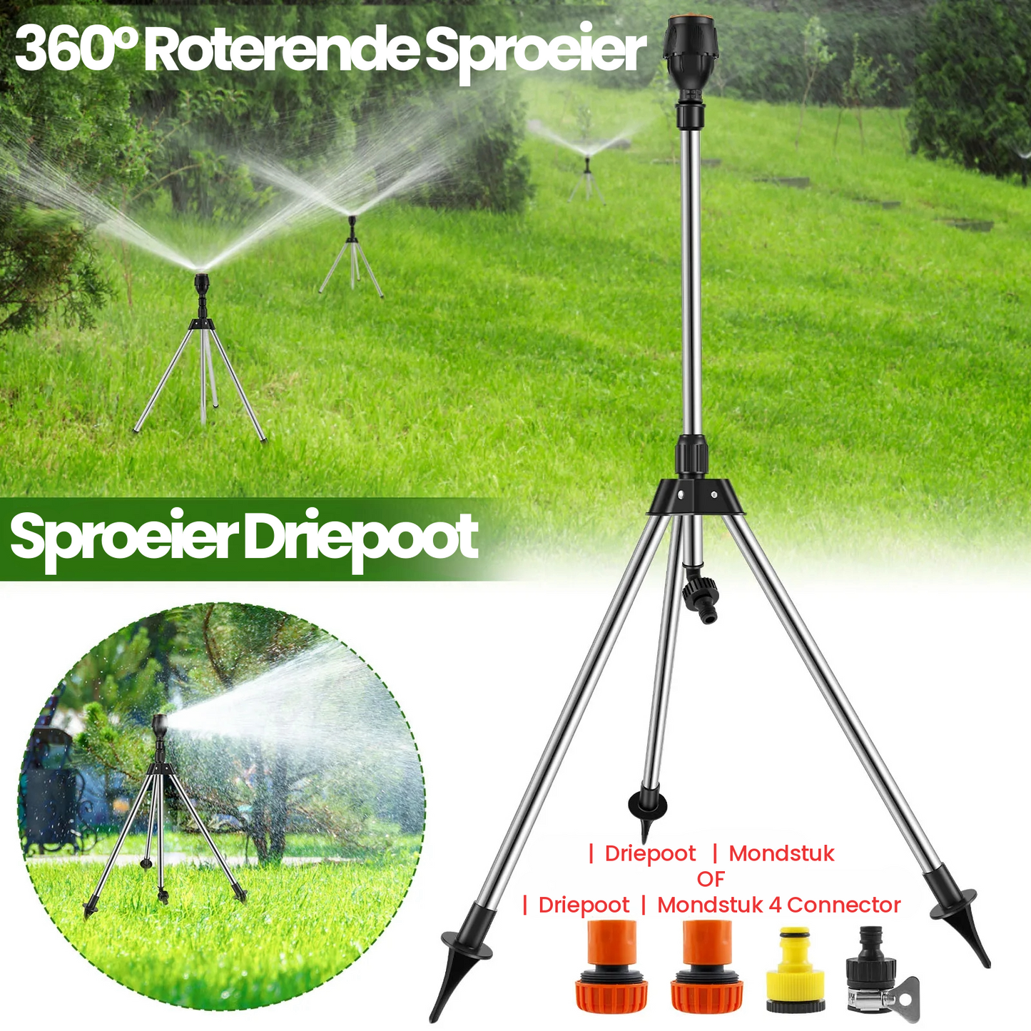 360° Draaibare Tuinsproeier