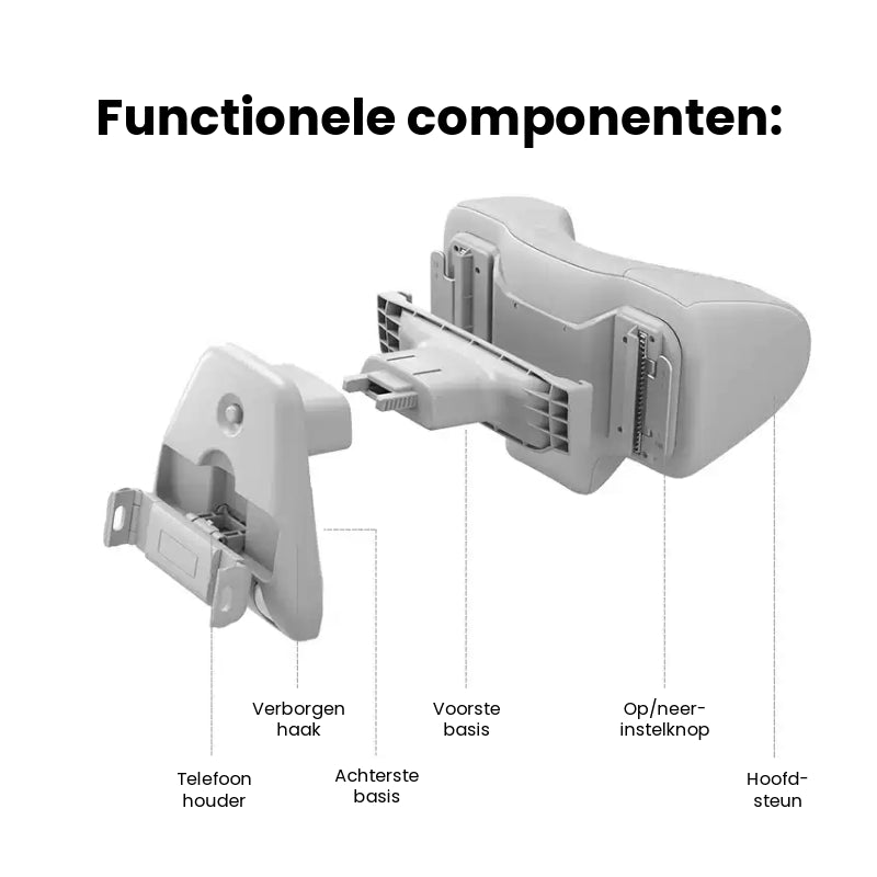 Verstelbaar Suède Autonekkussen