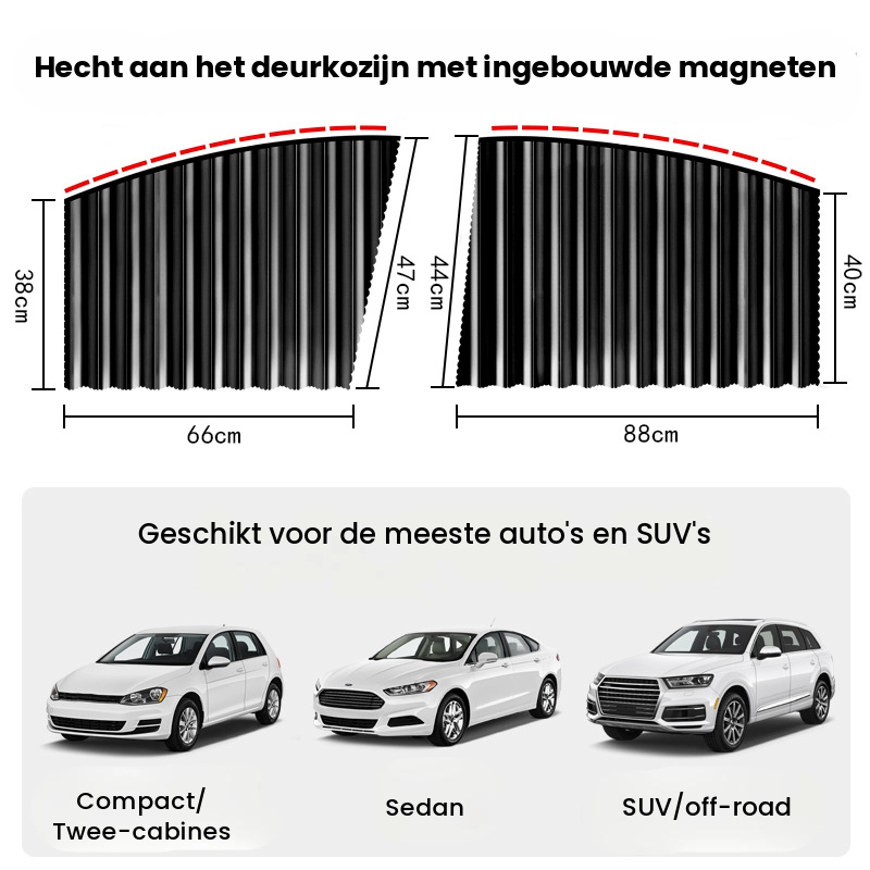 Magnetische Autoraam Gordijnen